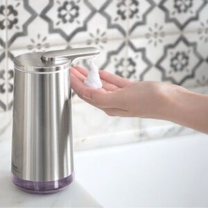 Simplehuman 10 oz Foam Sensor Pump, Touch-Free Foam Hand Soap Dispenser NEW